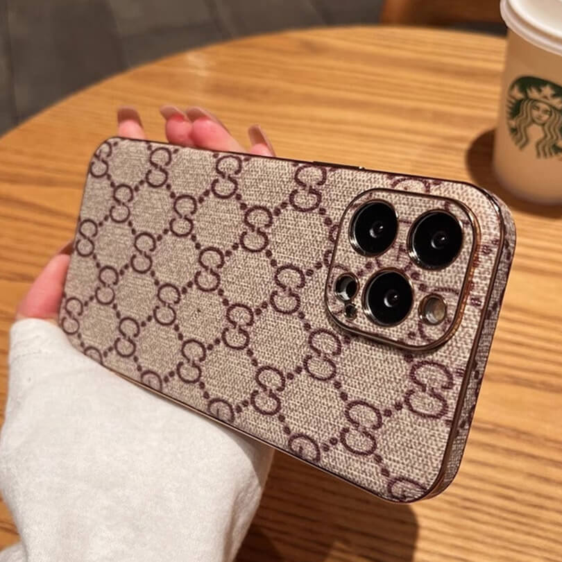 Leather Premium GG iPhone Case