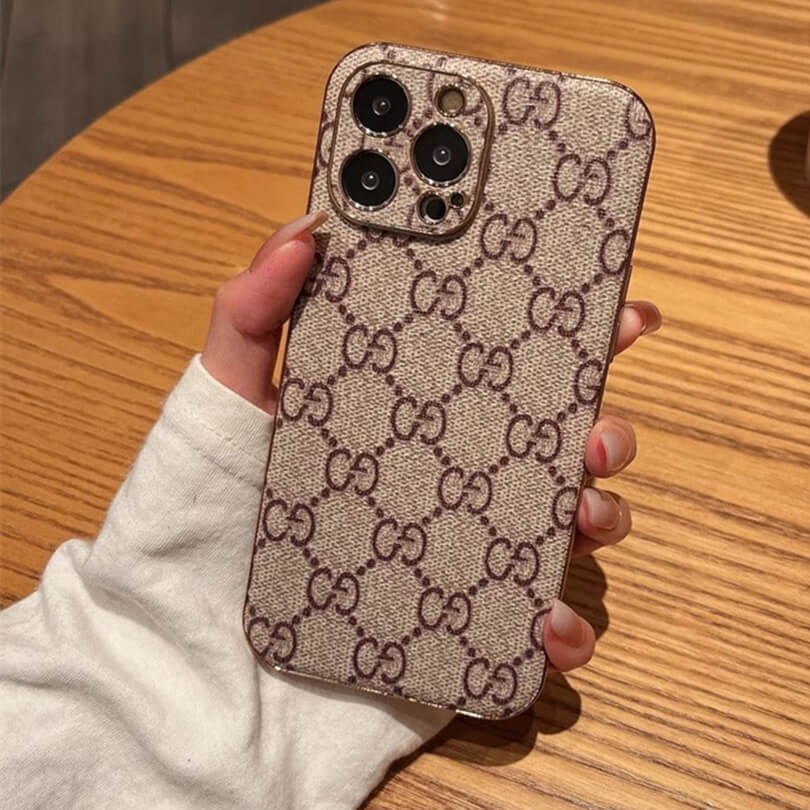 Leather Premium GG iPhone Case