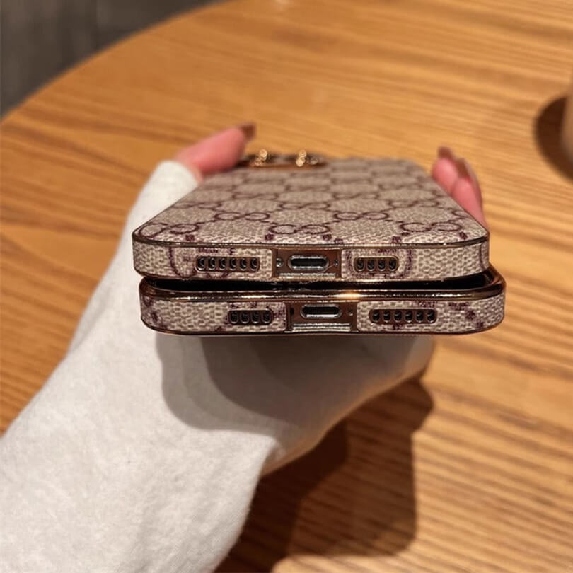 Leather Premium GG iPhone Case