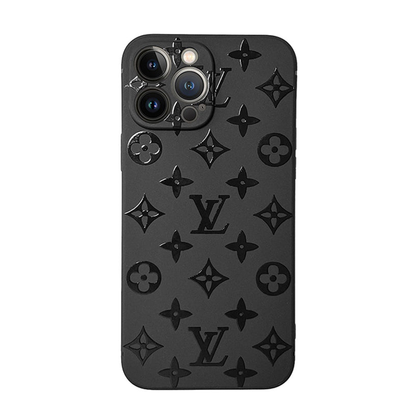 Black Small Letter Print iPhone Case