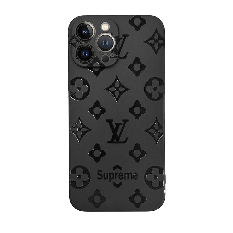 Black Classic Letter Print iPhone Case