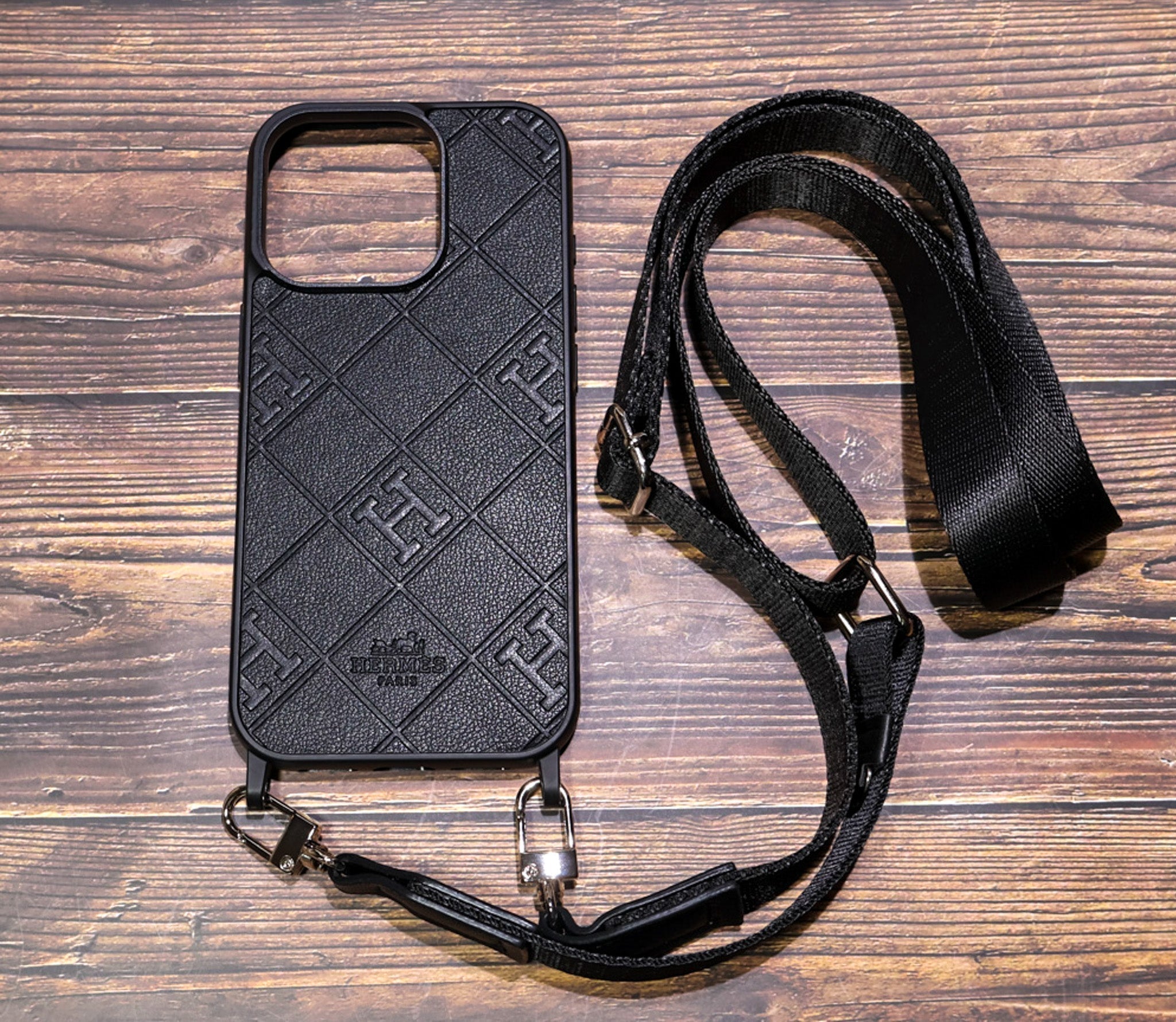 Hermes Crossbody Phone Case with Strap For iPhone