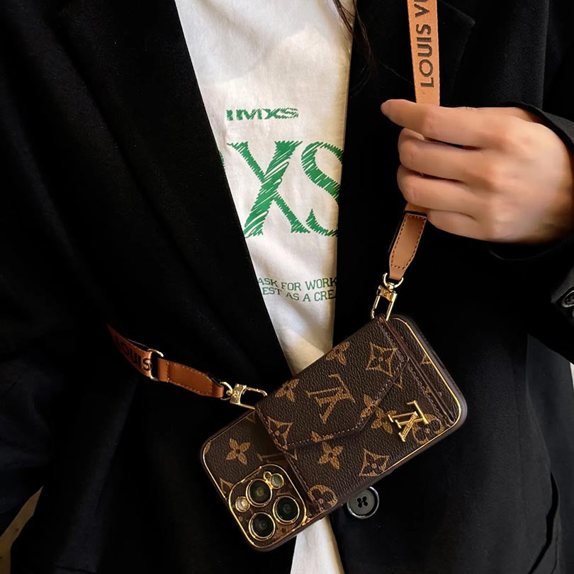 Monogram iPhone Wallet Case with Card Slots