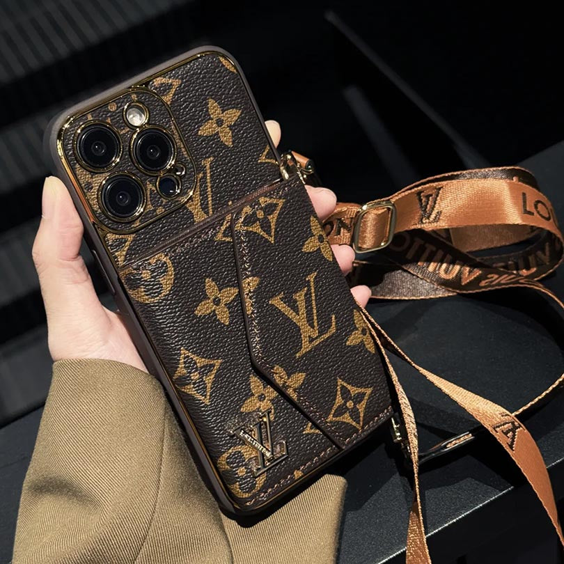 Monogram iPhone Wallet Case with Card Slots