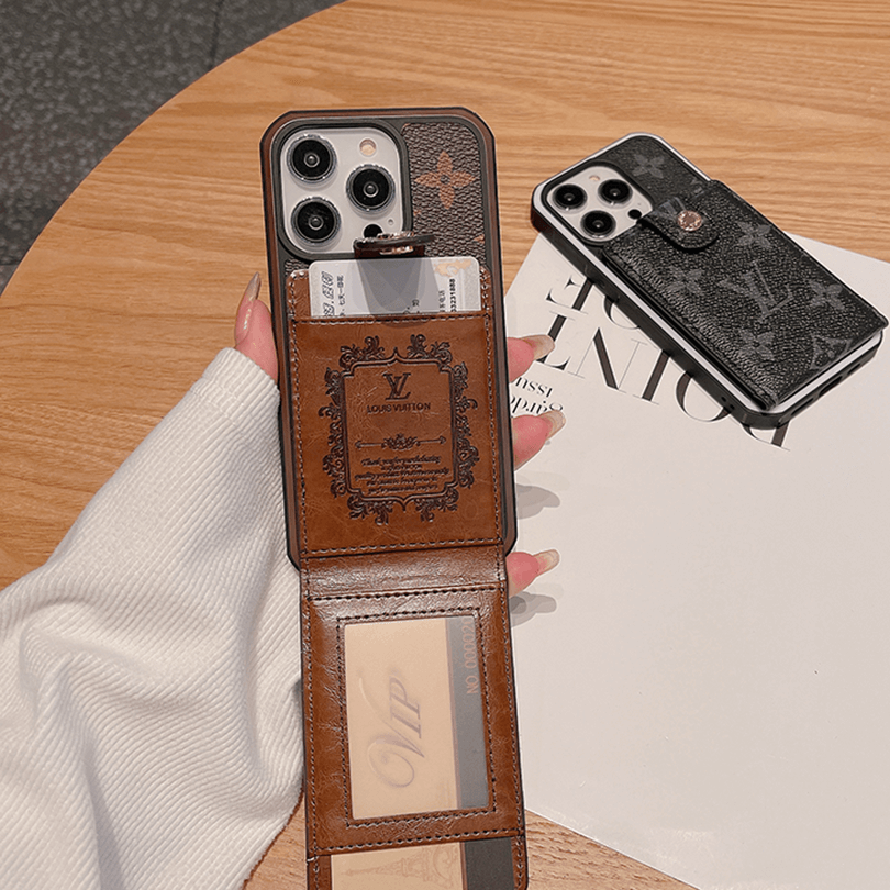 Monogram iPhone Case With Wallet