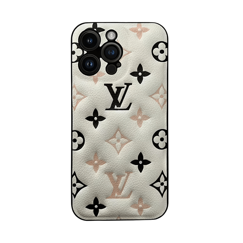 Leather Luxury Monogram Iphone Case