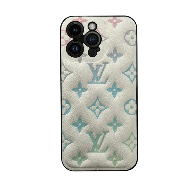 Leather Luxury Monogram Iphone Case