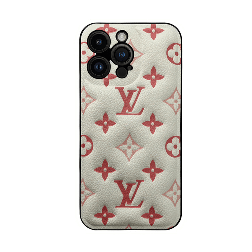 Leather Luxury Monogram Iphone Case