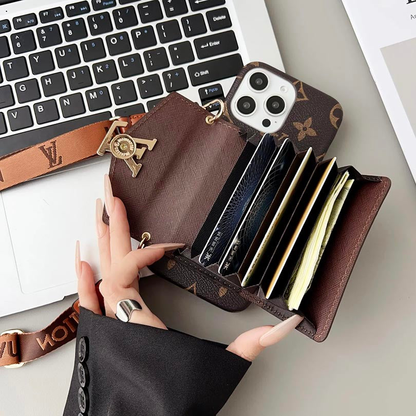 Phone Case With Wallet And Crossbody Strap