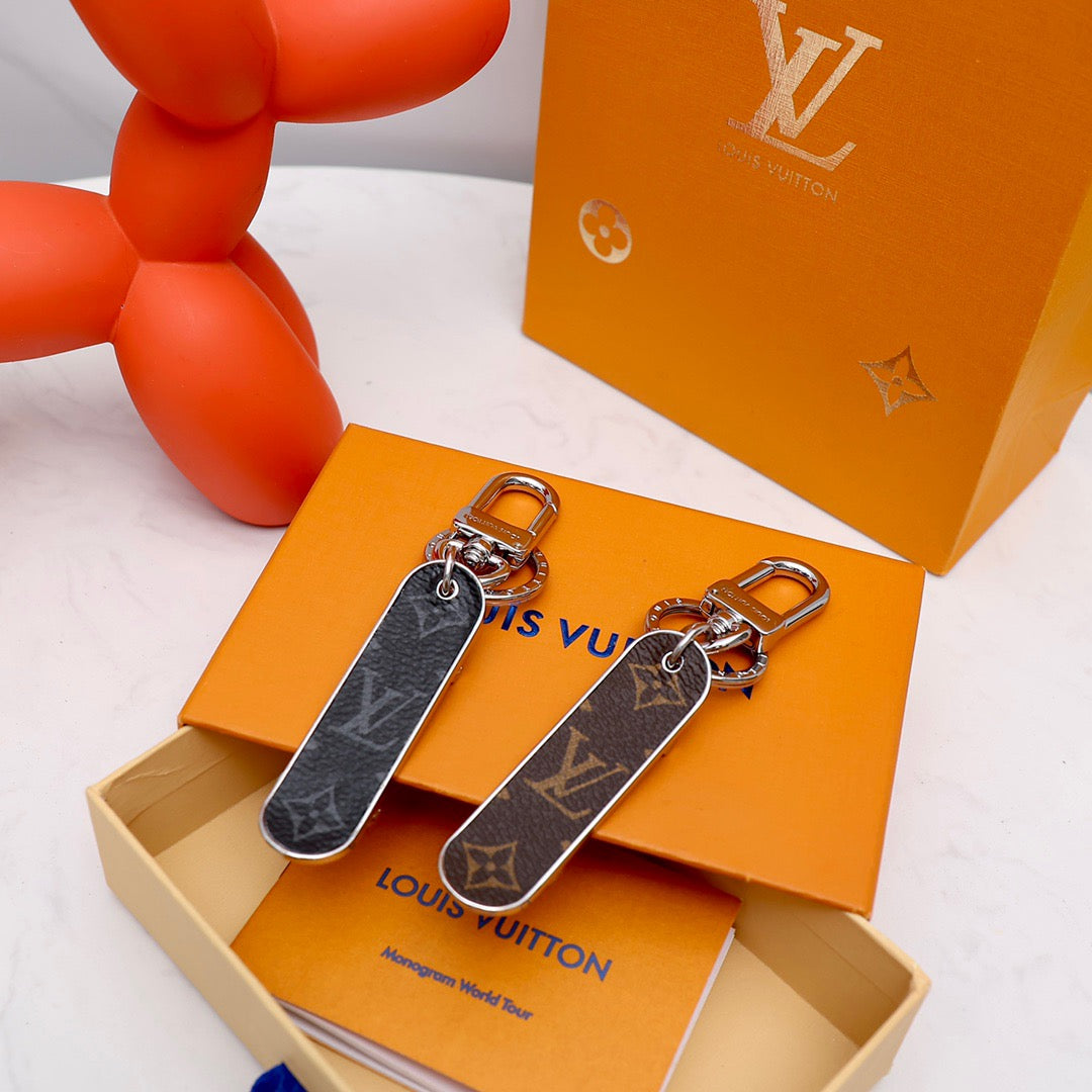 LV Designer Keychain Skateboard Style