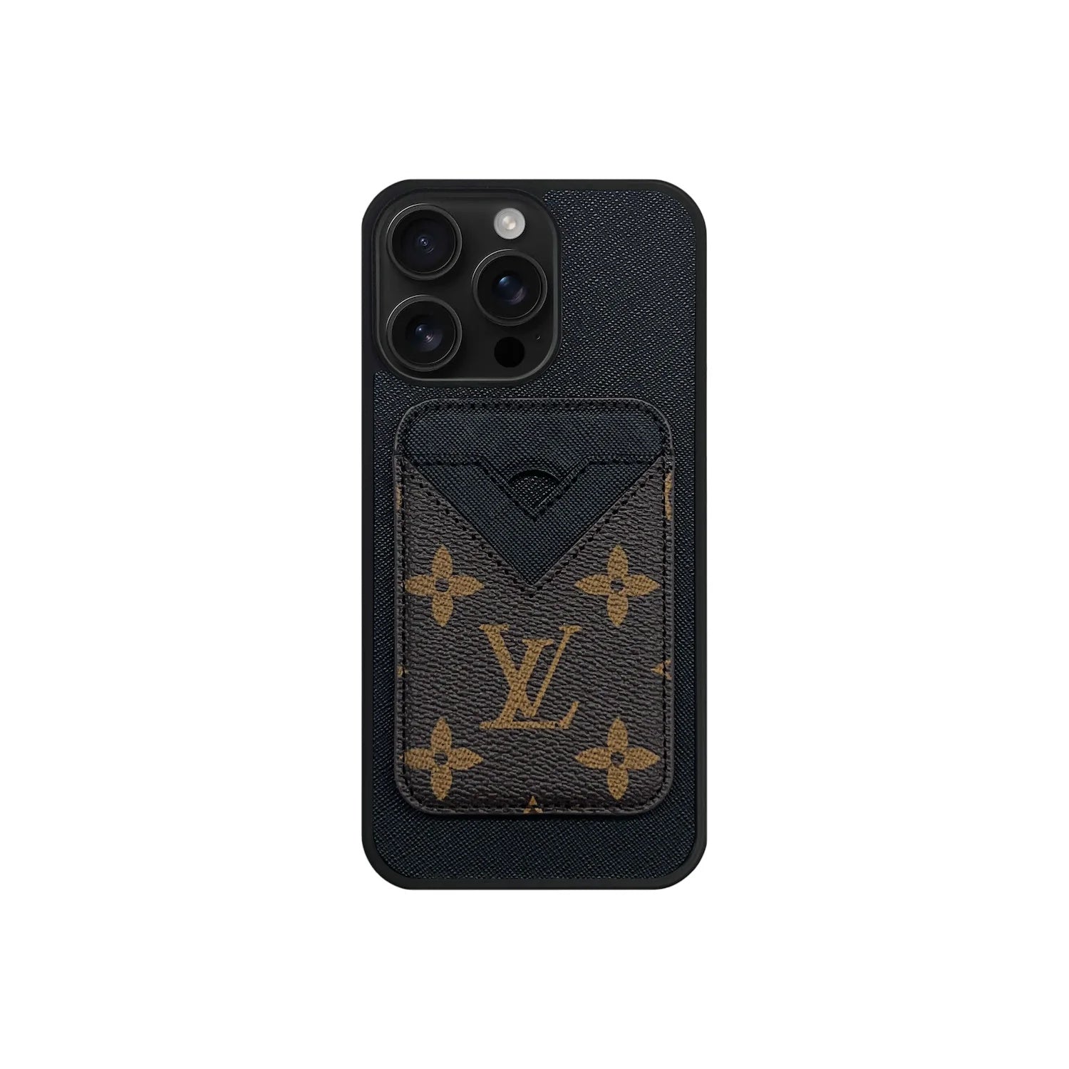 Retro Brown Card Pocket iPhone Case