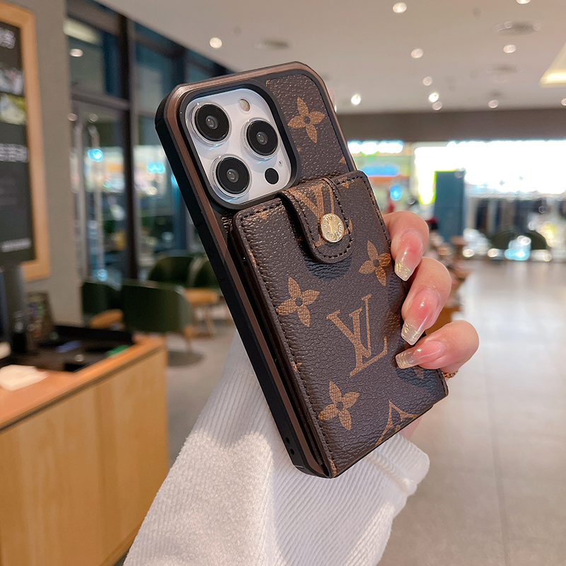 Luxury Advanced leather Retro Card Pocket iPhone Case
