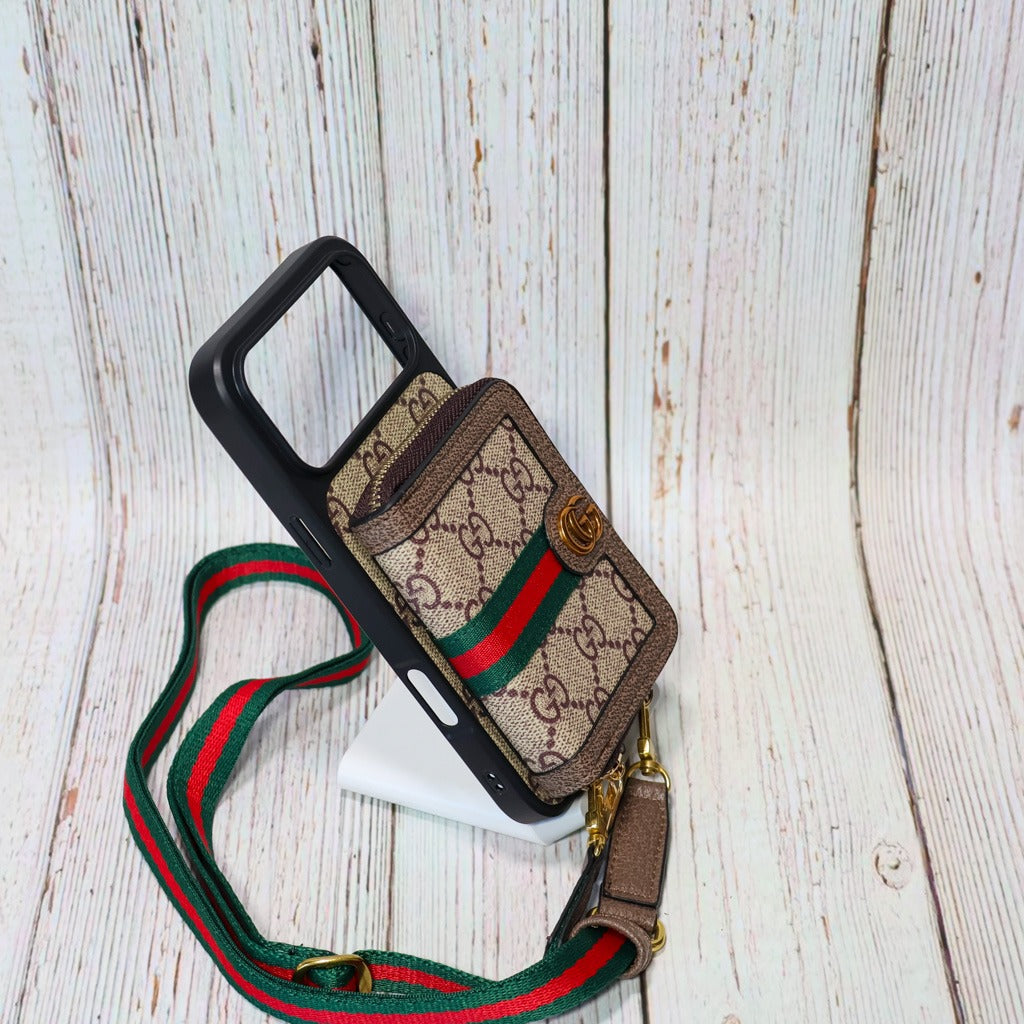Advanced leather iPhone Case With Wallet And Strap