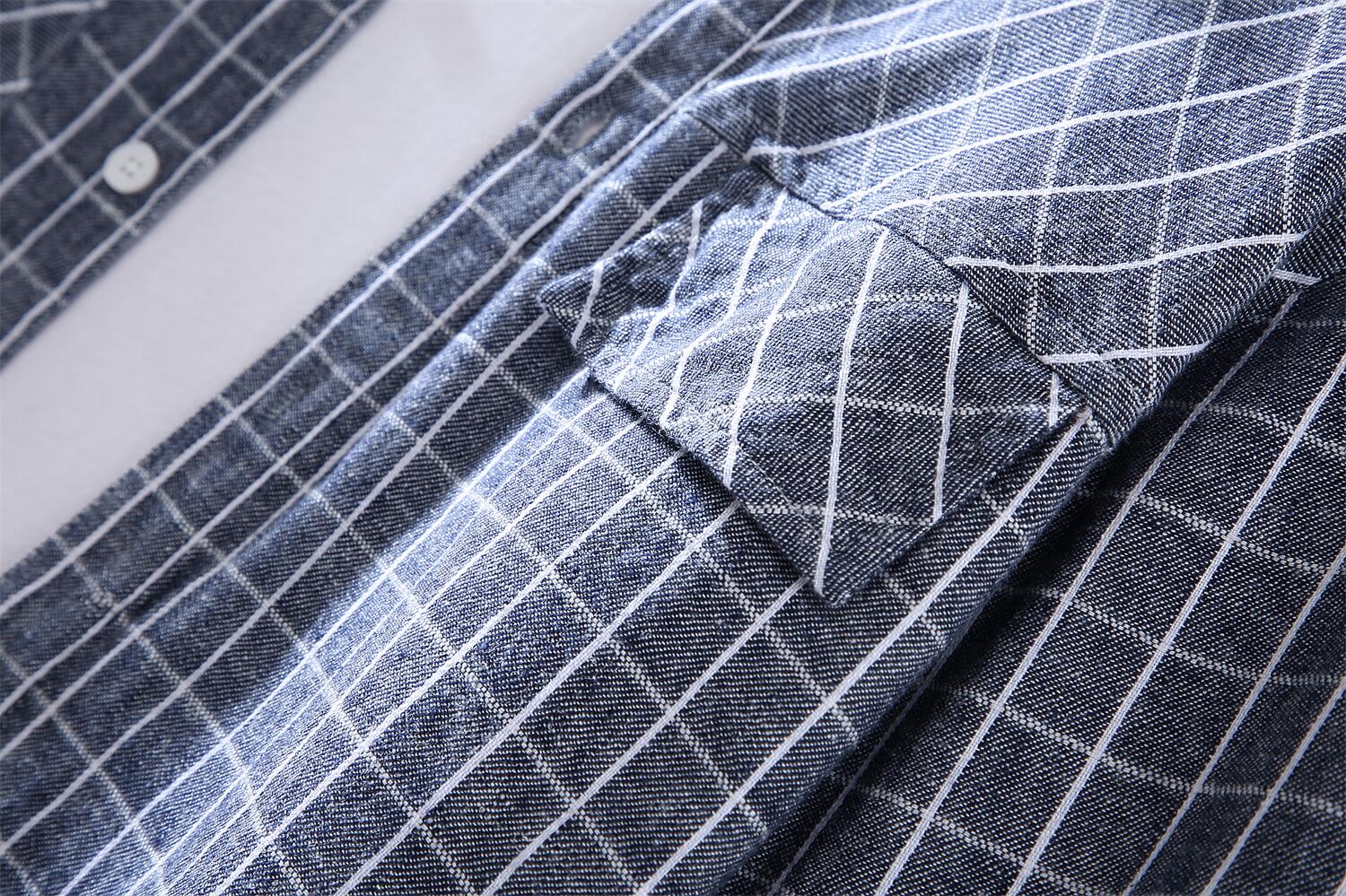 Plaid Square Collar Shirt - Casual Workwear