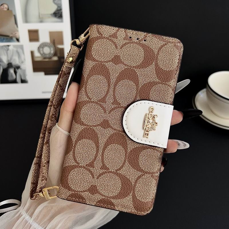Leather Flip iPhone Case With Card Holder