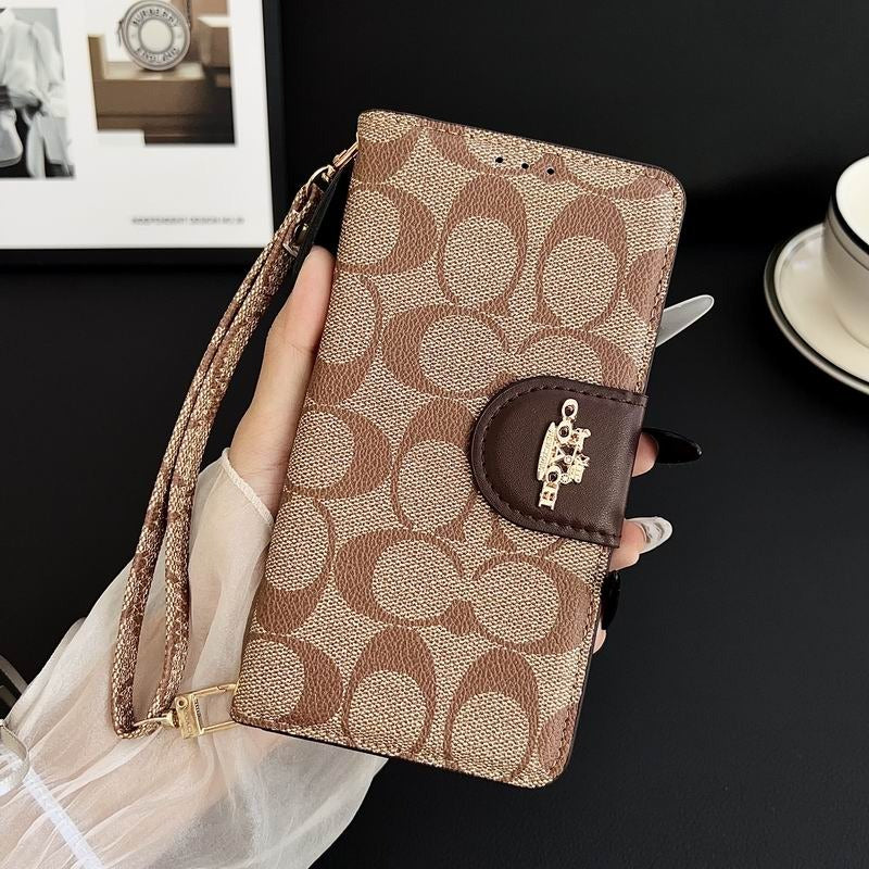 Leather Flip iPhone Case With Card Holder