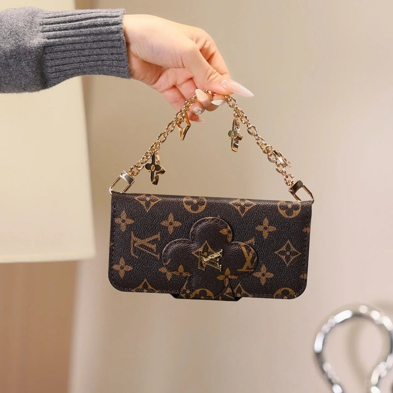 Luxury Advanced Leather iPhone Case With Chain