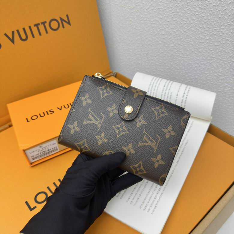 Luxury LV Wallet Brown Monogram Card Holder with Zipper