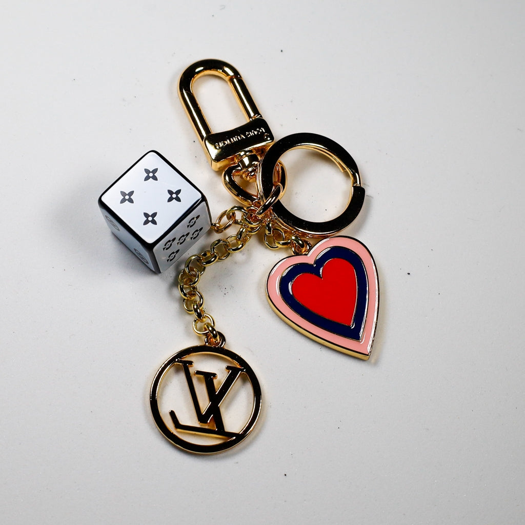 Heart and Cube Luxury Key Chain HandBag Charm
