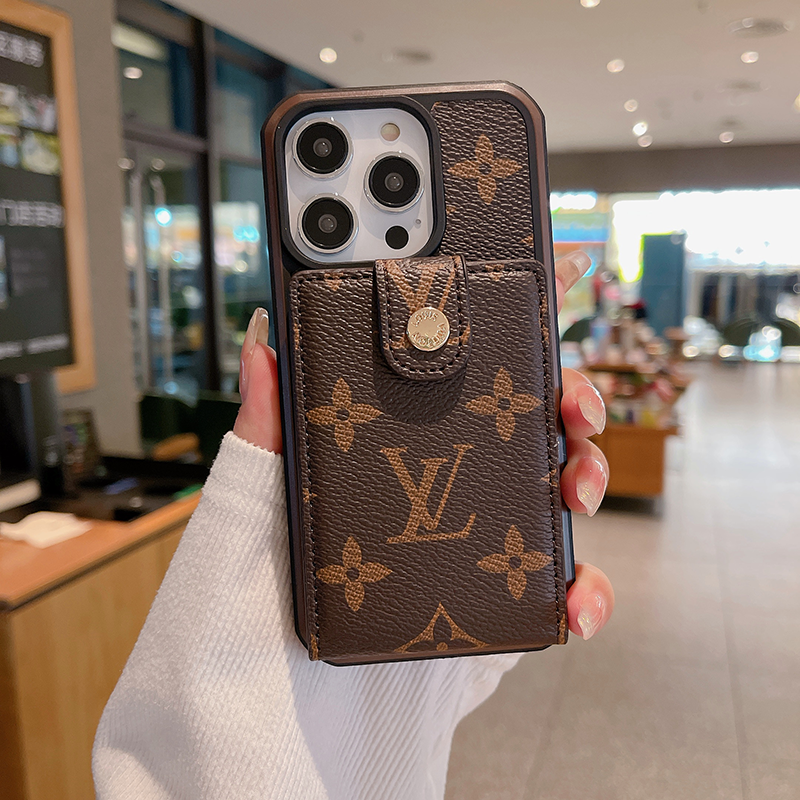 Luxury Advanced leather Retro Card Pocket iPhone Case