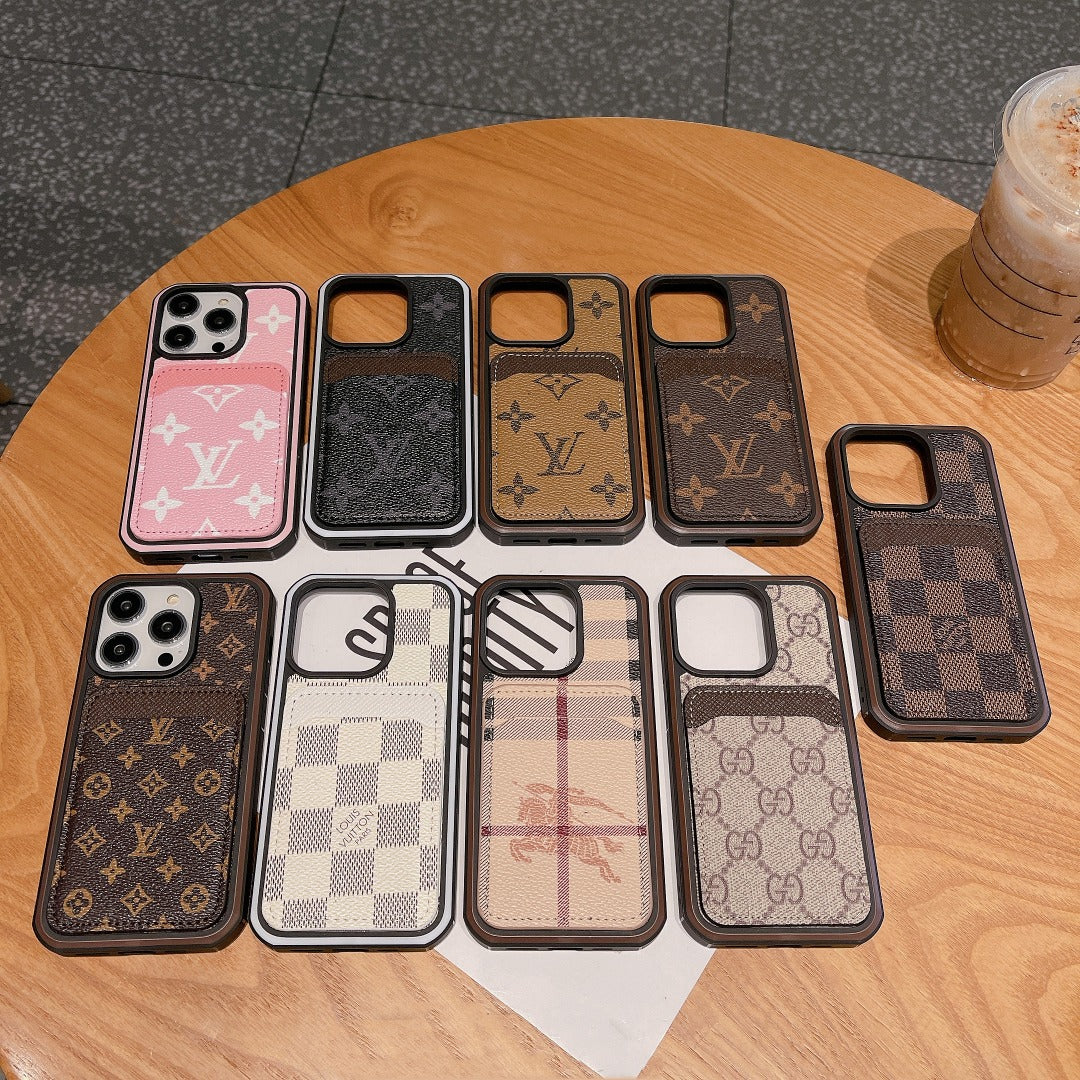 Luxury Phone Case Card Holder for iPhone 16 Pro Max Series